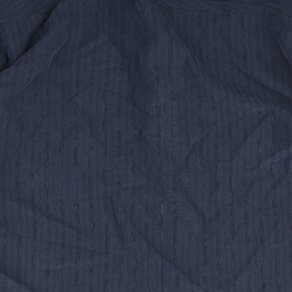 Blue Harbour Mens Blue Button-Up Size M