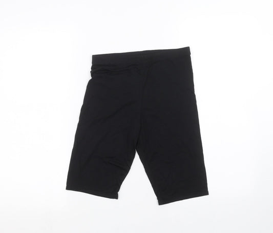 Boohoo Womens Black Bermuda Shorts Size 8