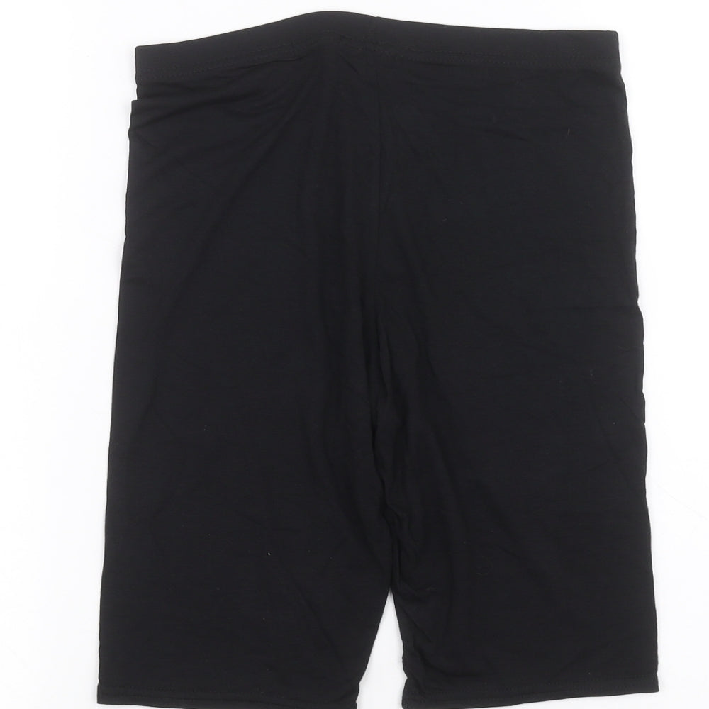 Boohoo Womens Black Bermuda Shorts Size 8