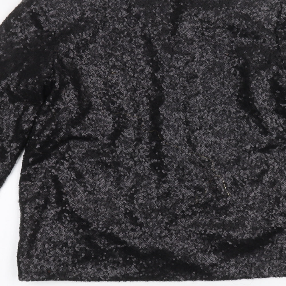 F&F Womens Black Cardigan Jumper Size 6