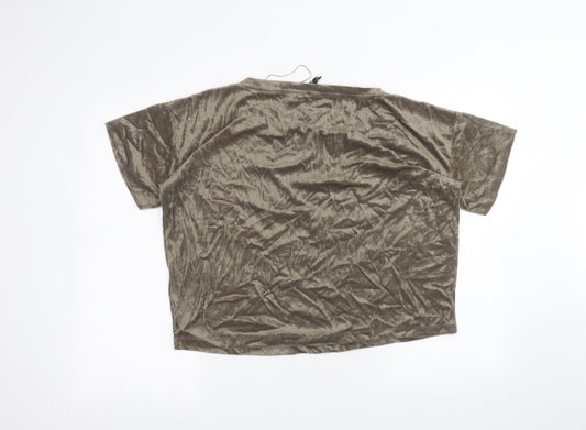 NEXT Womens Green Basic T-Shirt Size 14