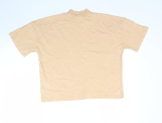 ASOS Womens Beige Basic T-Shirt Size 6 - Muted Orange / Beige