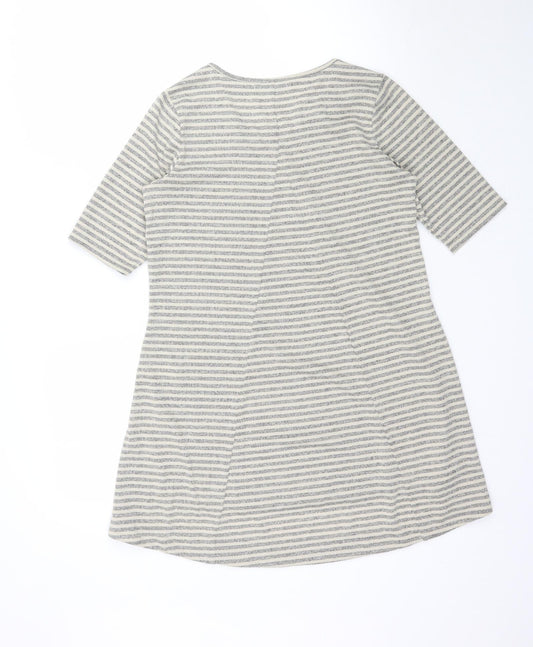 Lisa Rinna Womens Multicoloured Striped T-Shirt Dress Size XS