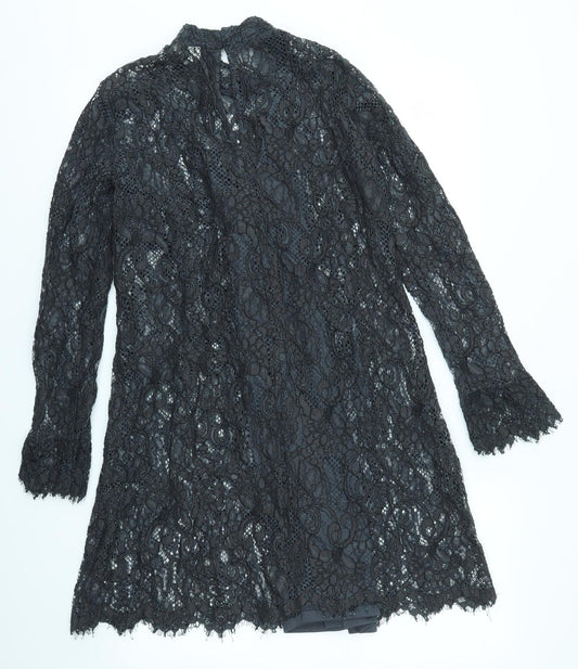 H&M Womens Grey Lace A-Line Size 8