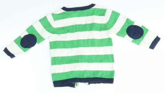 H&M Baby Multicoloured Striped Cardigan Jumper Size 9-12 Months