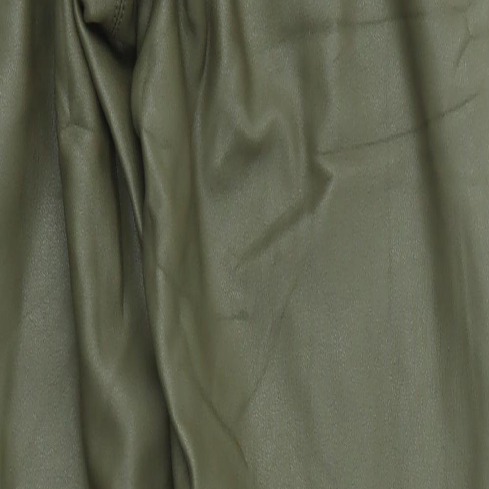 Topshop Womens Green Trousers Size 8 L26 in
