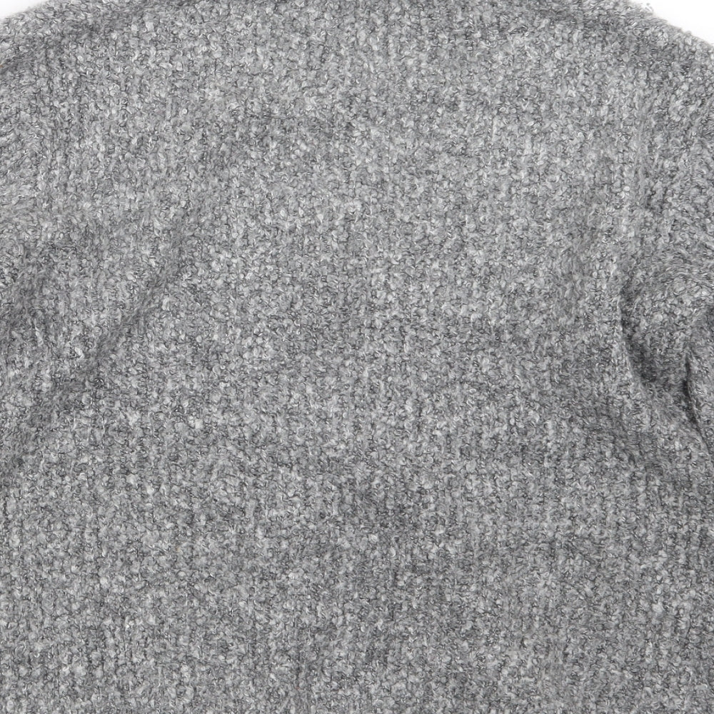 Marks and Spencer Womens Grey Knit Cape Jumper Size 12