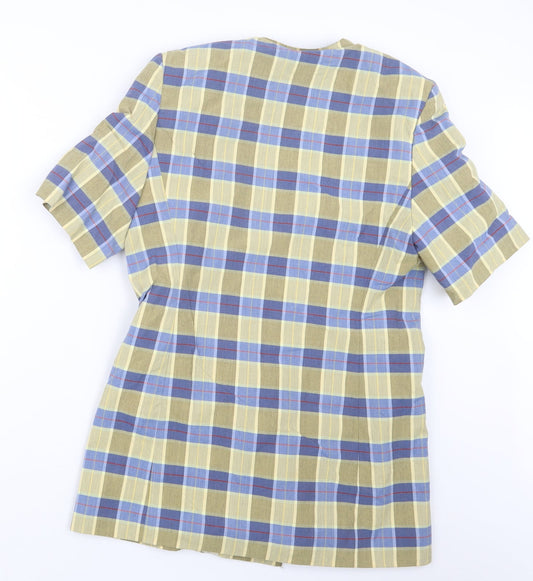 Preworn Womens Yellow Check Jacket Size 10