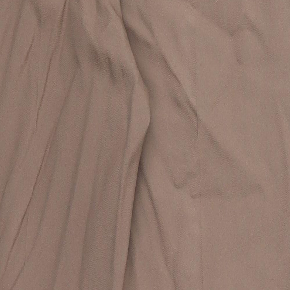 BHS Womens Brown Trousers Size 14 L26 in