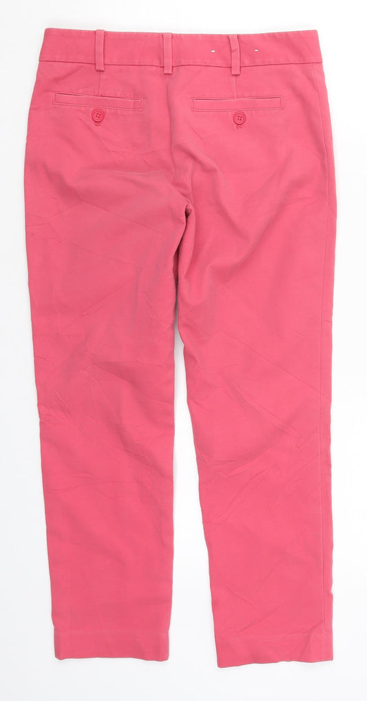 Club Monaco Womens Pink Rayon Cropped Trousers Size 28 in L23.5 in