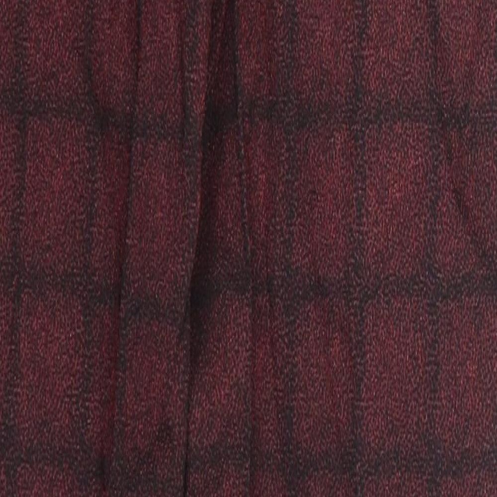 True Royal Womens Red Striped Trousers Size 4 L28 in