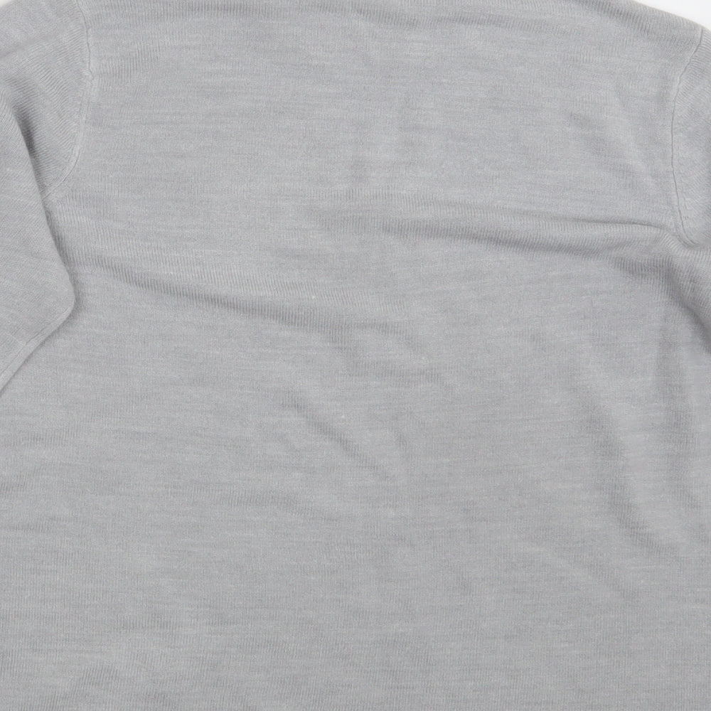 Classic Womens Grey Pullover Sweatshirt Size 10