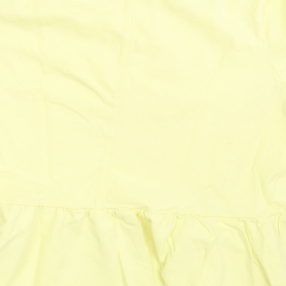 River Island Womens Yellow Basic T-Shirt Size 8