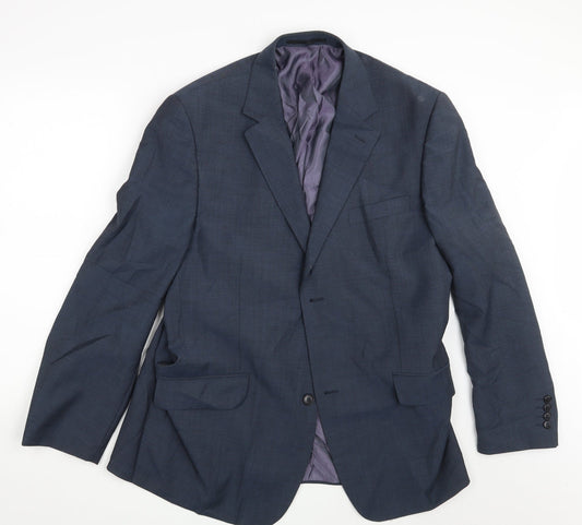 HIJKLM Mens Blue Jacket Blazer Size 44