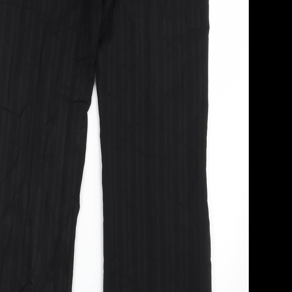 Dorothy Perkins Womens Black Striped Dress Pants Trousers Size 6 L31 in