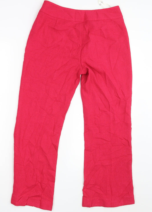 NEXT Womens Pink Dress Pants Trousers Size 12 L28 in