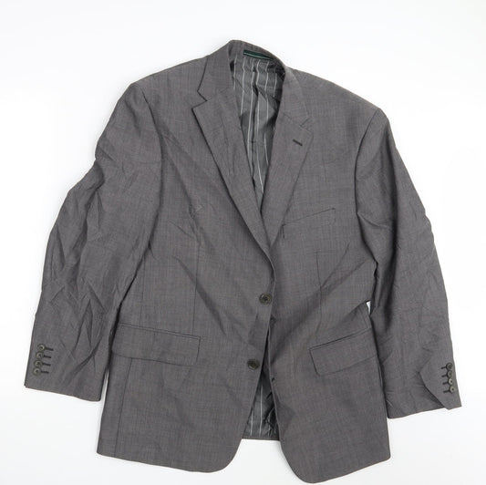 Greenwoods Mens Grey Jacket Blazer Size 42