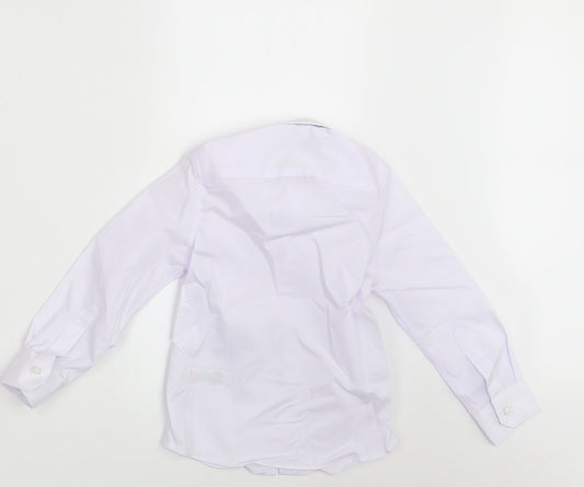 M&S Boys White Basic Button-Up Size 4-5 Years