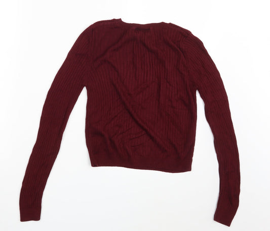Topshop Womens Purple Pullover Sweatshirt Size 10