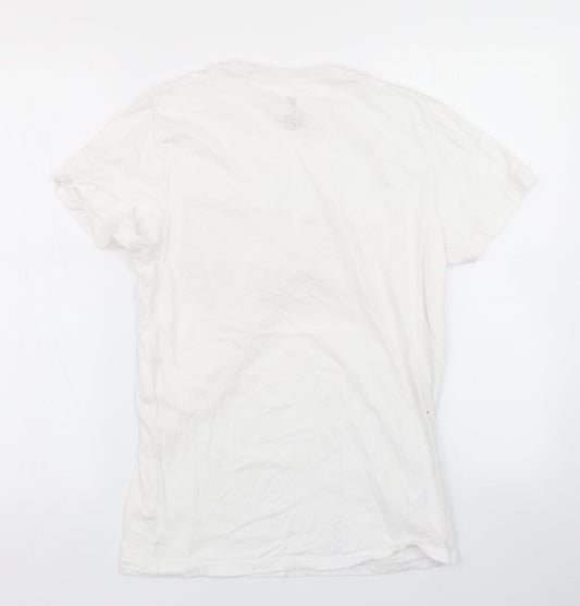 Mens UK Size M L.F.C White Cotton T-Shirt