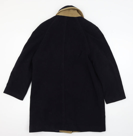 BHS Womens Black Overcoat Coat Size 10
