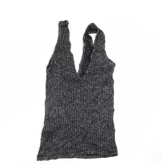 Topshop Womens Black Basic Tank Size 6