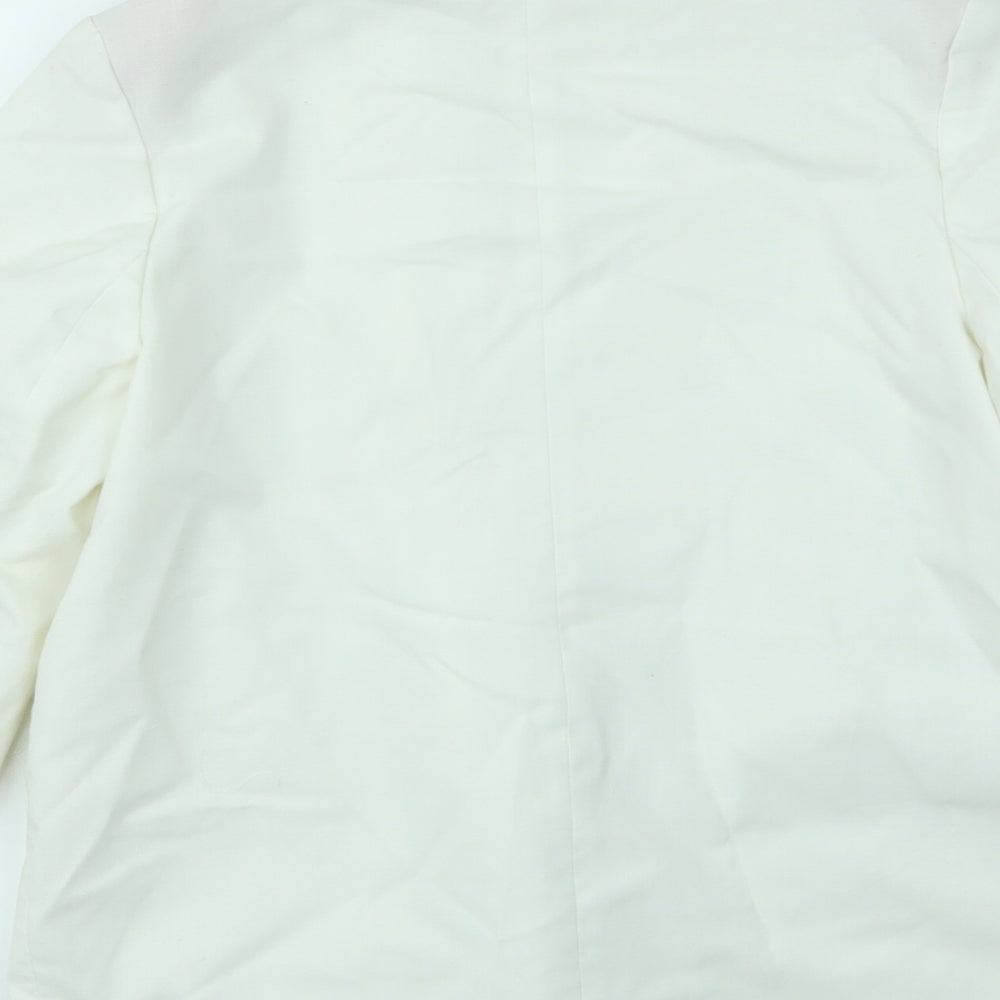 Preworn Womens Ivory Jacket Blazer Size 12