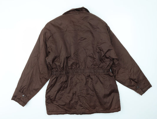 BHS Womens Brown Houndstooth Jacket Coat Size 14