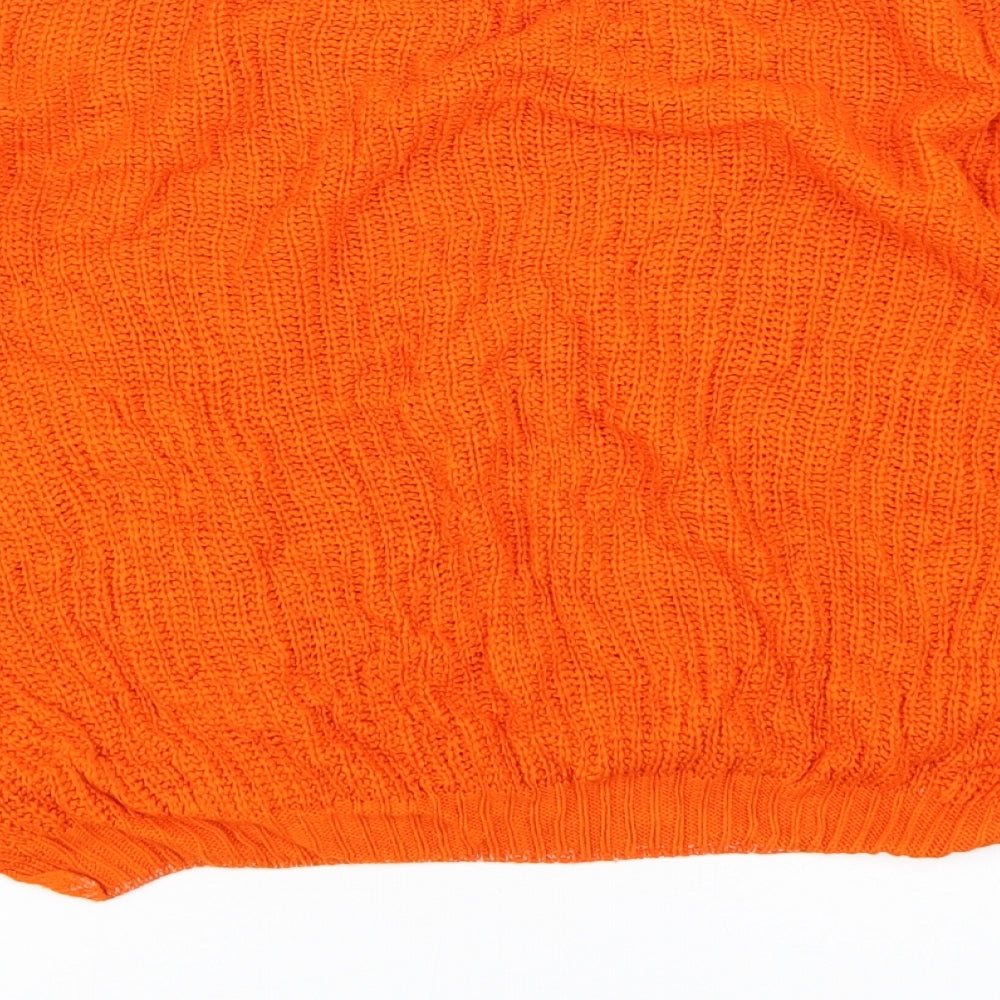 Select Womens Orange Pullover Jumper Size 10