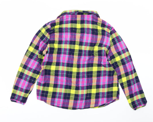 NEXT Womens Multicoloured Check Top Pyjama Top Size 14