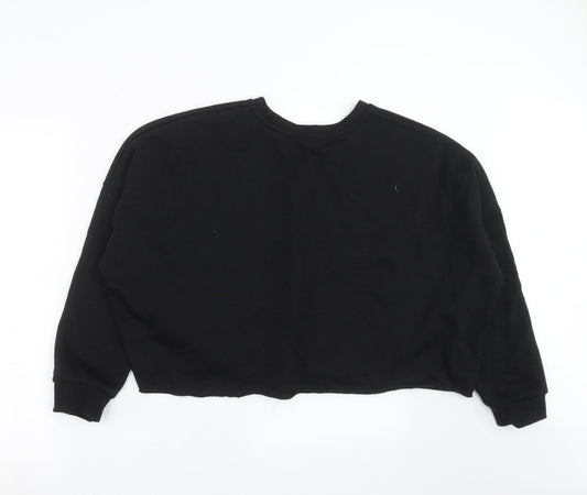Primark Womens Black Pullover Sweatshirt Size M