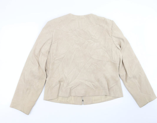 Preworn Womens Beige Jacket Size 18