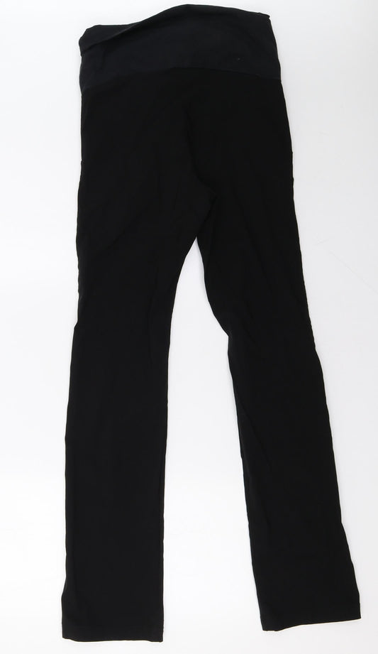 patch Womens Black Trousers Size XS L30 in