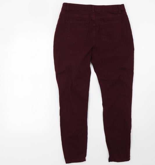 newlook Womens Purple Denim Skinny Jeans Size 10 L28 in