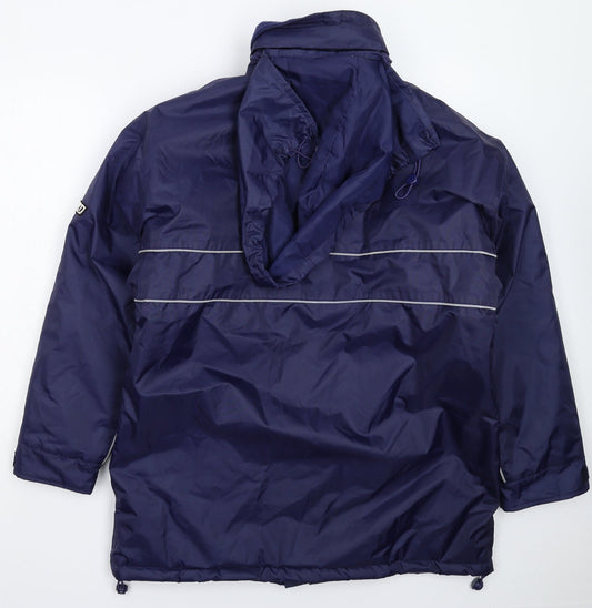 Gaelic Gear Mens Blue Rain Coat Coat Size XS - Oversized