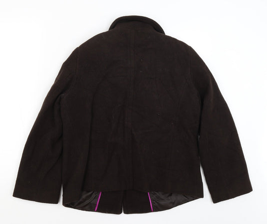 BM Womens Brown Jacket Blazer Size 14