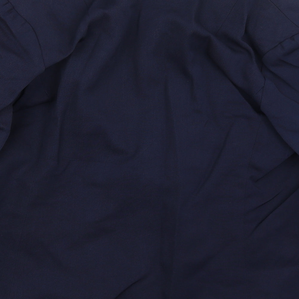 Just You Womens Blue Jacket Blazer Size 12