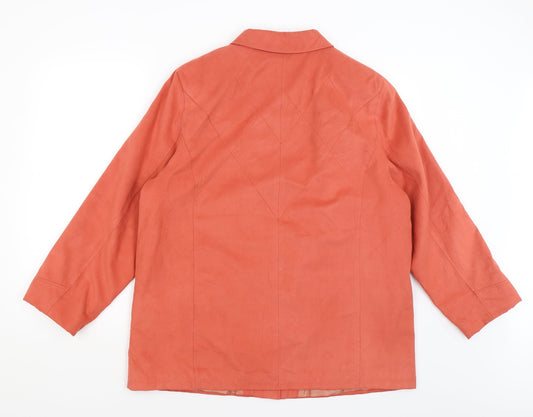 Lemara Womens Red Jacket Blazer Size 18