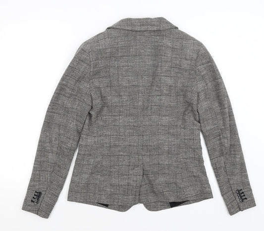 H&M Womens Brown Jacket Blazer Size 12