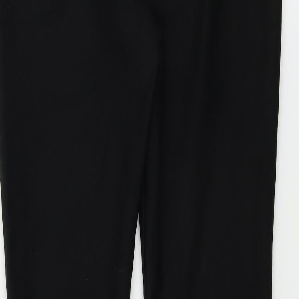 Preworn Womens Black Trousers Size L L25 in