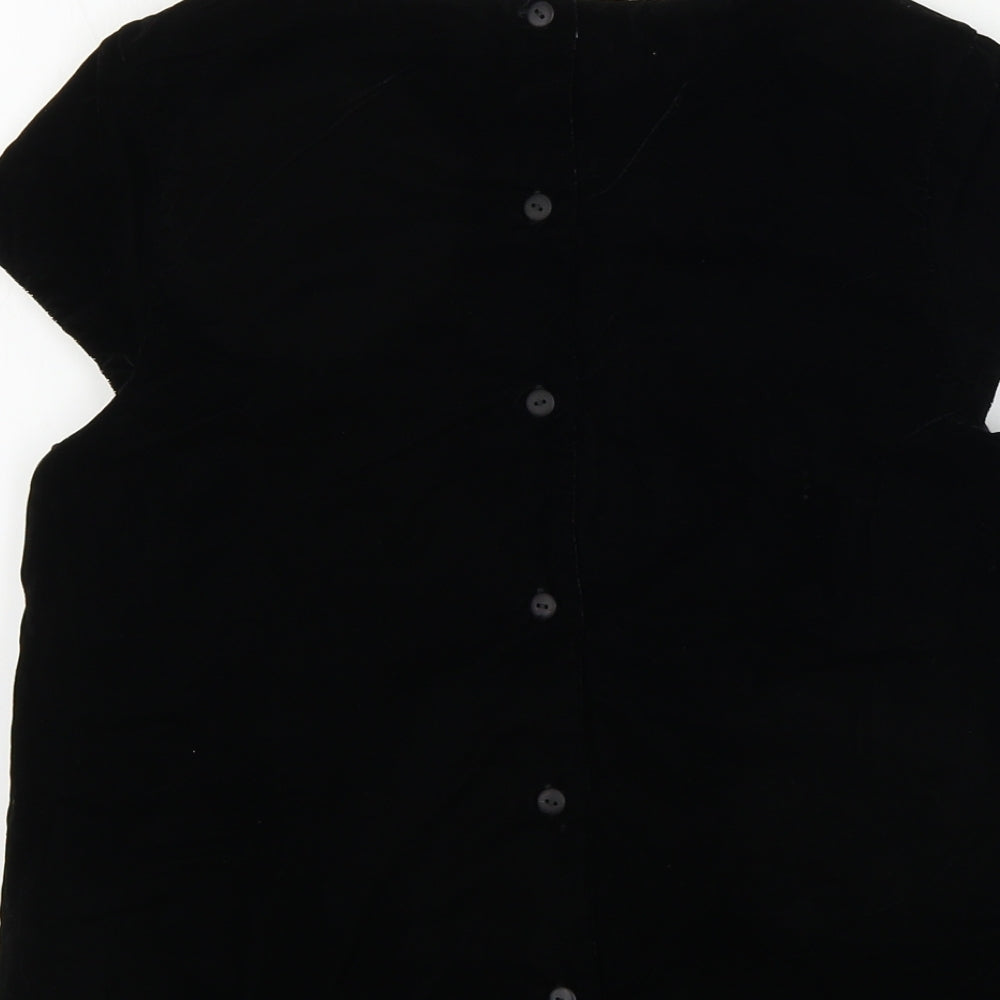 Marks and Spencer Girls Black Pullover Jumper Size 12-13 Years
