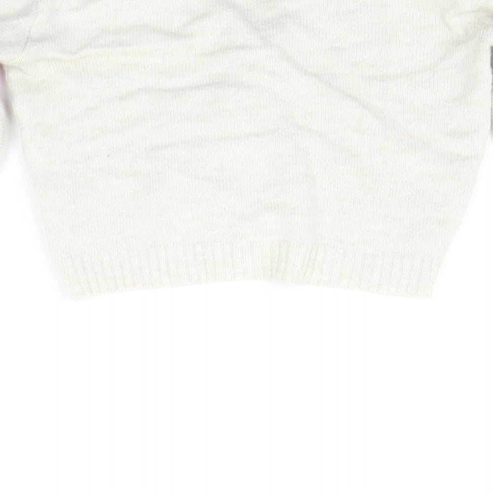 Primark Womens Beige Striped Cardigan Jumper Size 2XS