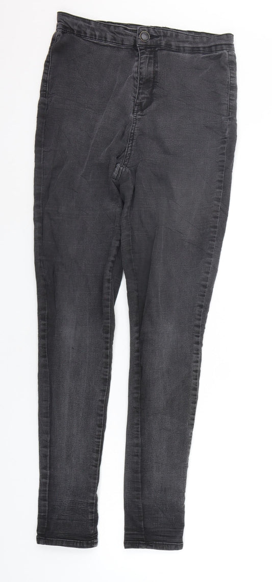F&F Womens Grey Trousers Size 10 L27 in