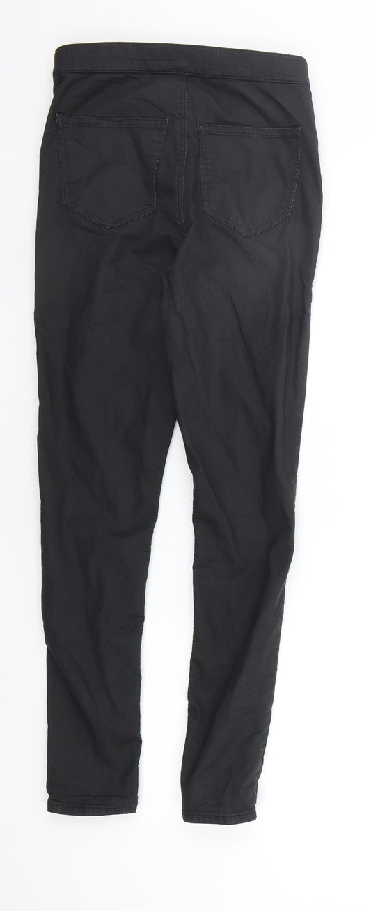 Topshop Womens Black Trousers Size 30 in L32 in