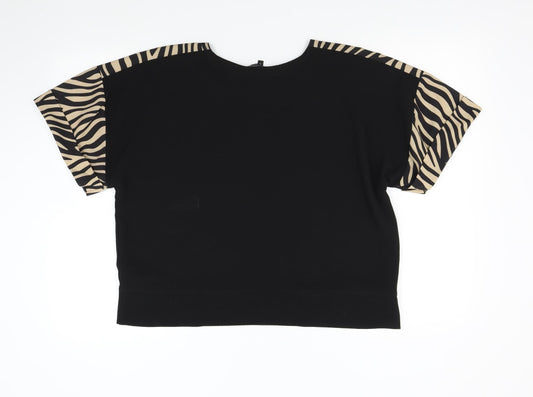 NEXT Womens Black Basic Blouse Size 10