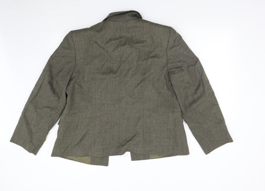 Berkertex Womens Green Jacket Blazer Size 18