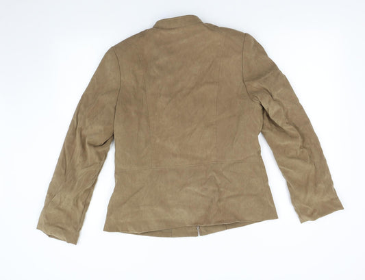 Isle Womens Brown Jacket Size 12
