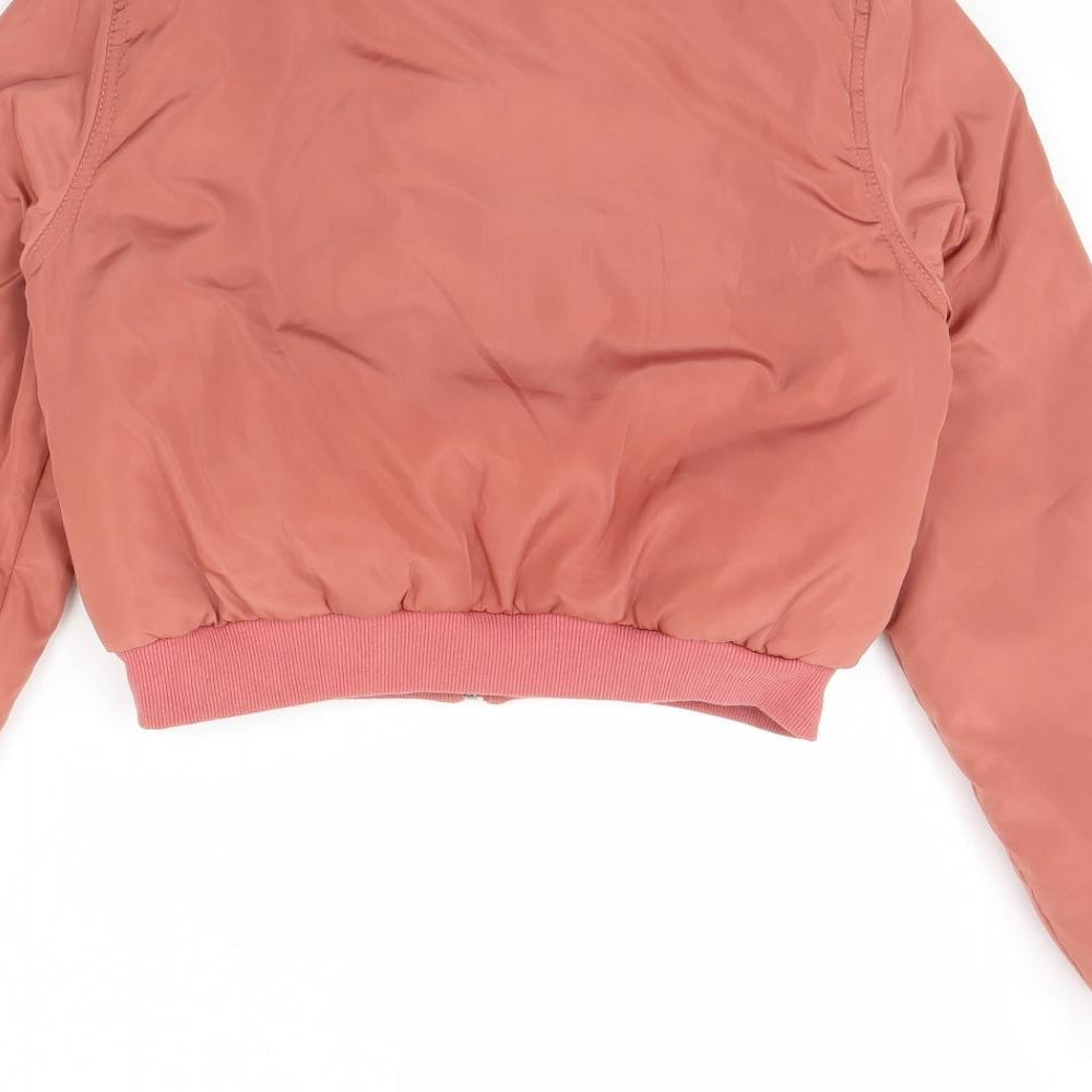 Missguided Womens Pink Jacket Coat Size 8