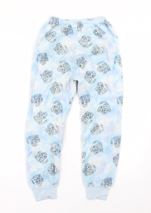 Disney Girls Beige Geometric Pyjama Pants Size 9-10 Years - disney