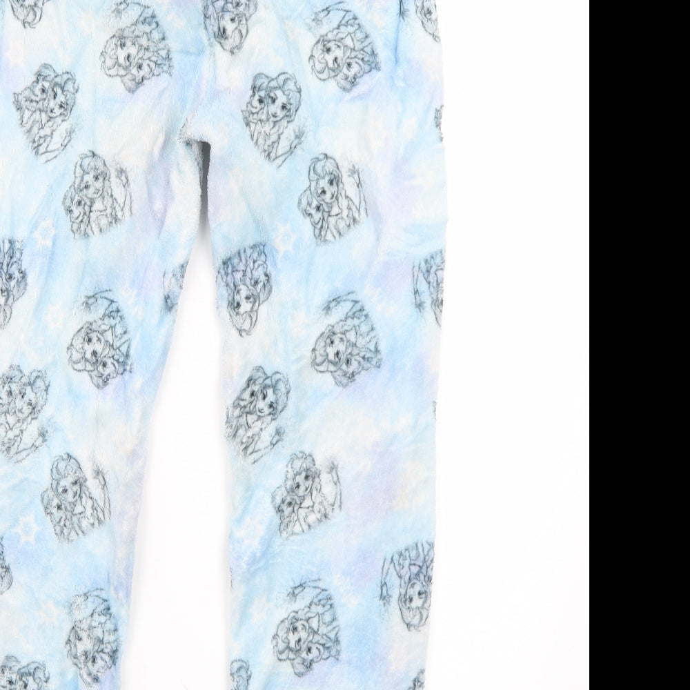 Disney Girls Beige Geometric Pyjama Pants Size 9-10 Years - disney